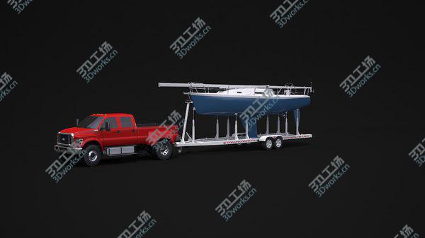 images/goods_img/20210312/3D 2019 Ford F-650 and Generic Sailboat Trailer/4.jpg